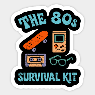 The 80s Survival Kit Nostalgia Retro Vibes Sticker